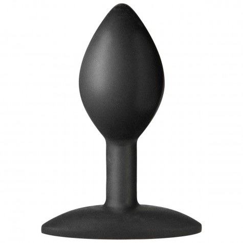 Черная анальная пробка Platinum Premium Silicone - The Minis Spade Small - Black S