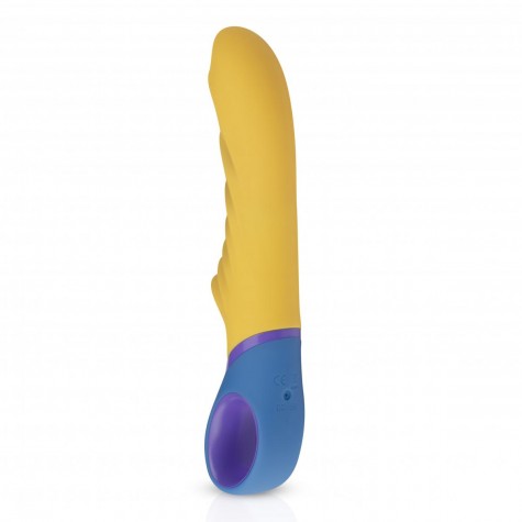 Желтый вибромассажер Tone G-Spot Vibrator - 23 см.